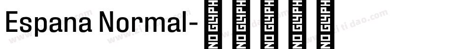 Espana Normal字体转换